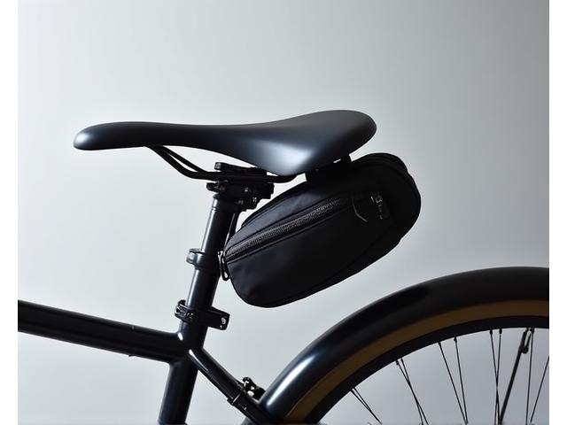 Compact commuter saddlebag on a modern road bike